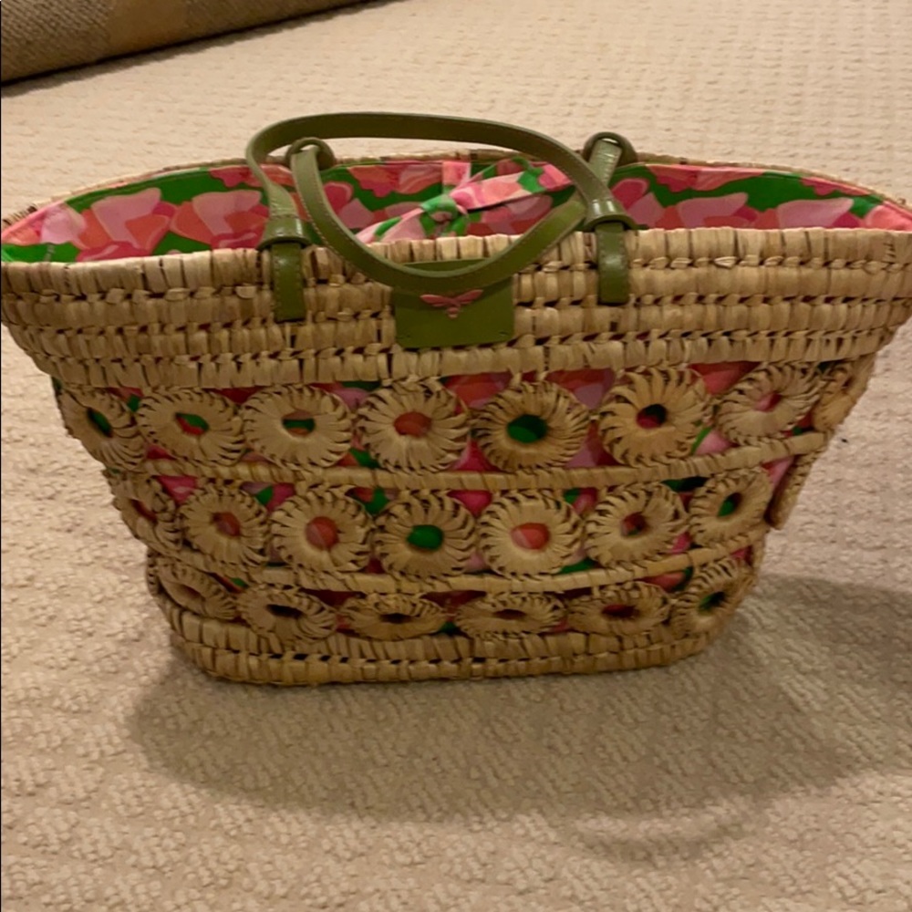 Buzz by Jane Fox Women’s Lined Straw Tote